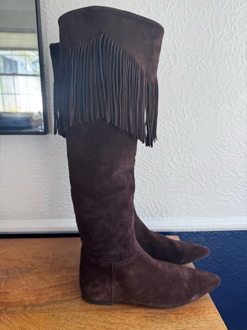 NEW Fringe-Trim Suede Boot
Polo Ralph Lauren